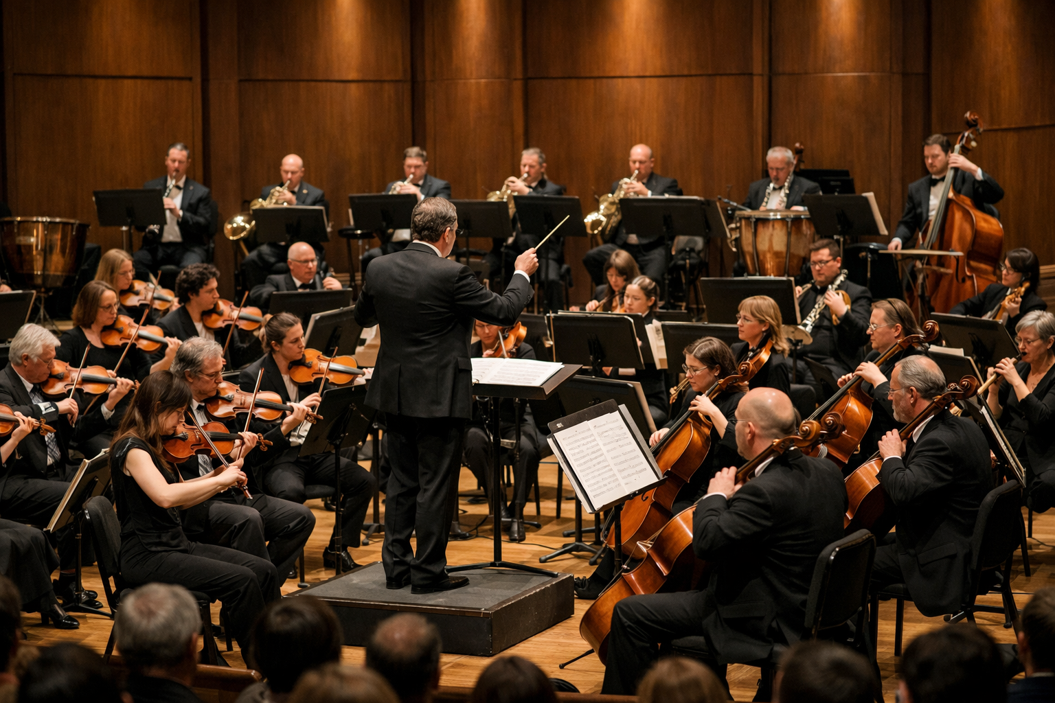 Orkiestra podczas koncertu muzyki klasycznej