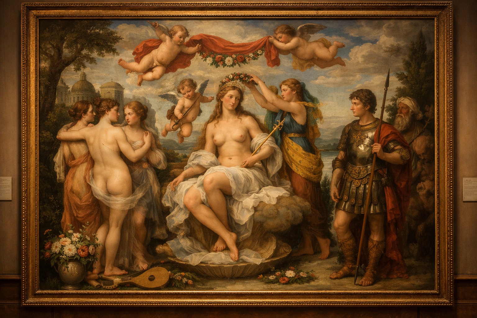 Przykład sztuki renesansowej z charakterystyczną harmonią i proporcjami