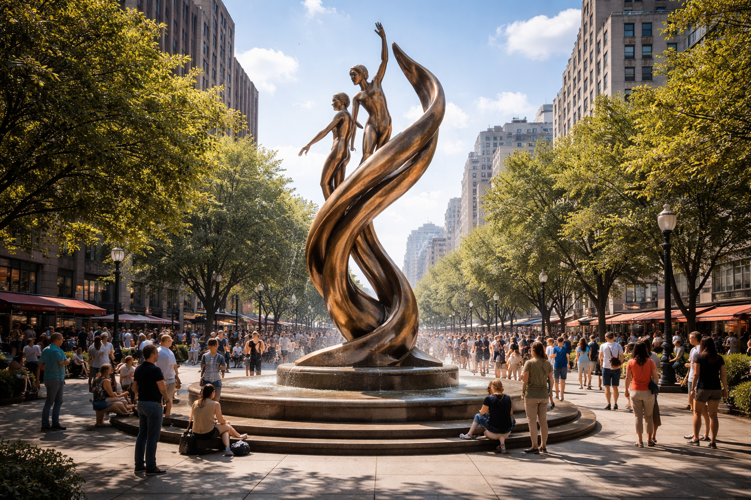 Przykład rzeźby w przestrzeni miejskiej