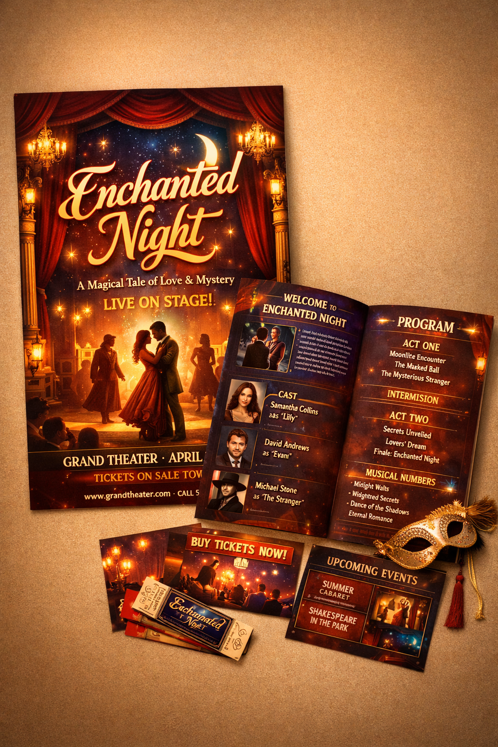 Plakat teatralny i program spektaklu